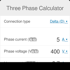 three phase calculator 3 phase