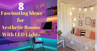 aesthetic rooms with led lights