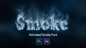 Smoke Letters Font Animation On Behance