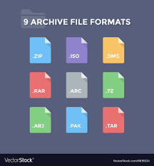 archive file formats royalty free