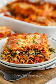 easy spinach lasagna use frozen or