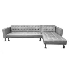 lawrie 3 seater l shaped sofa bed grey