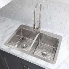 Nowadays, kitchen sinks come in a variety of shapes, sizes, and finishes, from traditional stainless workstation ledge topmount kitchen sink. Kitchen Sinks The Home Depot