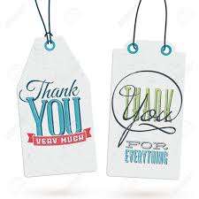 Collection Of 2 Vintage Style Hang Tags With Thank You Notes Royalty
