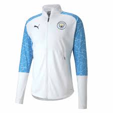 Najlepsze oferty i okazje z całego świata! 2020 2021 Manchester City Puma Stadium Jacket White 75803308 Uksoccershop