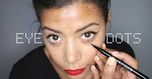 makeup trend how to do eye dots