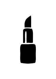 lipstick black and white free svg file