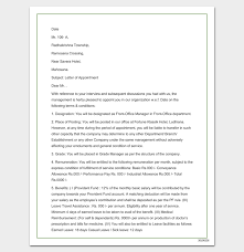 Company Appointment Letter 9 Docs For Word And Pdf Format