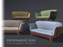 vine biedermeier sofa 3d furniture