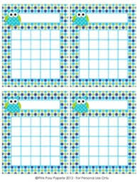 Blue And Green Owl Incentive Reward Charts 4 Different Designs