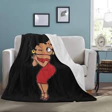 Betty Boop Blanket Afro American Fleece