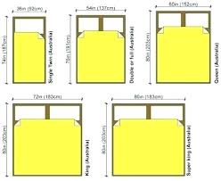Bed Dimensions Chart Crownal Site