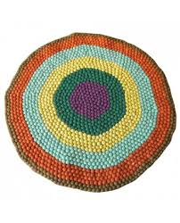 handmade felt ball rug wholer