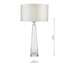 Table Lamp Clear Glass Base Only