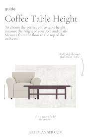 coffee table height guide julie blanner