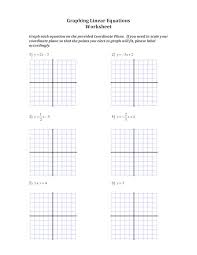 Pdf Ws3 Graphing Linear Equations