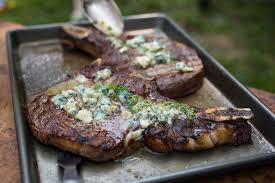rib eye steaks with blue cheese recipe