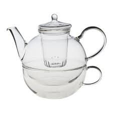 Tea Pot Cup And Glass Infuser Set