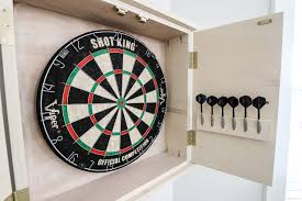 how to build a diy dartboard cabinet