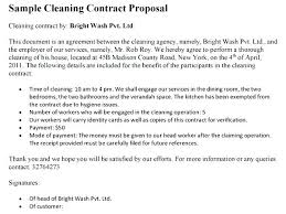 Cleaning Contract Templates Docs Word Apple Pages Cleaning