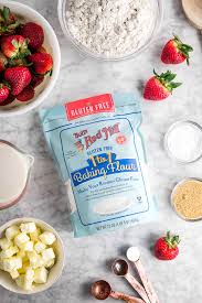 This biscuit and baking mix differs in that in addition to white rice flour, garbanzo bean flour and corn starch, there is baking powder, baking soda, salt, and xanthan gum. Gluten Free Strawberry Shortcake Easy And Delic Good For You Gluten Free