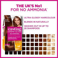 Have put a coppery colour onto it which is much better, but really want a nice chocolate brown. Casting Creme 535 Chocolate Brown Semi Permanent Hair Dye Superdrug