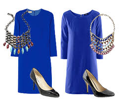 cobalt blue dress claine