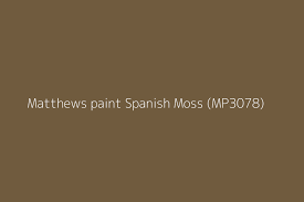 Matthews Paint Spanish Moss 078