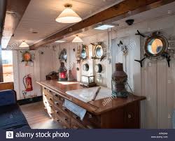 Interior Of Chart Room On The Discovery Ship Berthed At