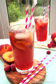 peach and raspberry iced tea a tipsy