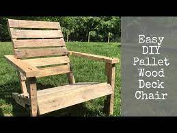 easy diy pallet wood deck chair you