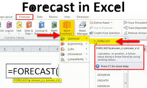 forecast in excel formula exles
