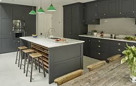 In creating a minimalist look grey shade should be the first thing that pop up to your mind. Dark Grey Kitchen Design Battersea Brayer Design Kitchens