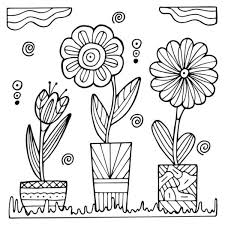 25 free printable flower coloring pages