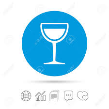 Wine Glass Sign Icon Alcohol Drink Symbol Copy Files Chat