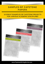 Some capstone projects are evaluated by means of coursera's standard peer grading system. 10 Great Examples Of Capstone Projects For Various Academic Disciplin