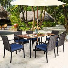 happygrill 7 piece patio dining set