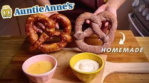 soft pretzels at home with cheese dip