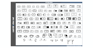 kitchen cad blocks sinks in plan and