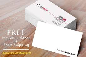 Free Business Cards Free Shipping Yes Totally Free 4over4 Com