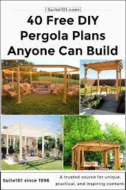 40 Free Diy Pergola Plans To Build Your