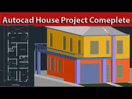 autocad complete 2d and 3d house plan