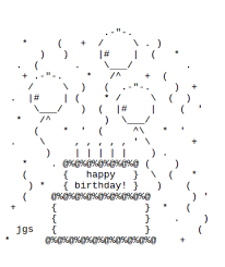 Pictures of ascii art : Whatsapp Happy Birthday Ascii 15 Happy Birthday Text Art Birthday Wishes Text Art Collection Emoji For U Whatsapp Birthday Wishes Whatsapp Is A Creative Medium For Announcing Your Birthday And