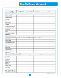 Monthly Budget Spreadsheet Template Excel Fresh Expense Journal