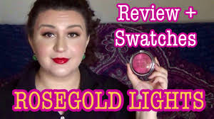 makeup revolution rosegold lights