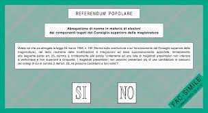 Referendum giustizia: per cosa si vota il 12 giugno