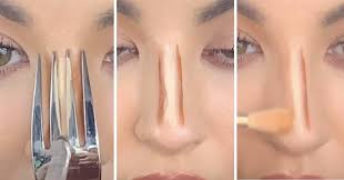 to contour your nose with a fork