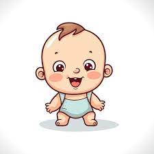 cute baby boy cartoon vector ilration