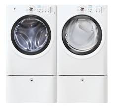 Laundry pedestal with storage drawer for electrolux front loading washing machines, dryers and washer/dryer combo appliances. Electrolux Iq Touch White Front Load Washer And Electric Dryer Laundry Set With Pedestals Eiflw50liw Eied50liw Epwd15iw Appliances Amazon Com