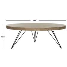 Round Wood Coffee Table Fox4233a